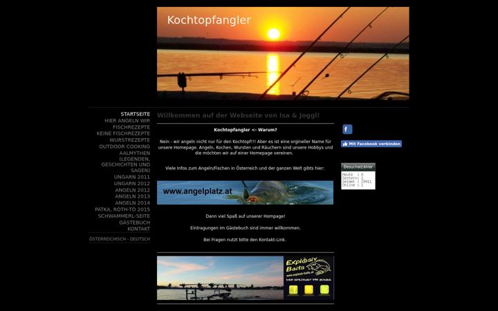 Screenshot of kochtopfangler.com