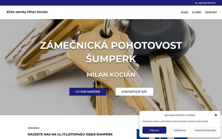 Screenshot of kocianklice.cz