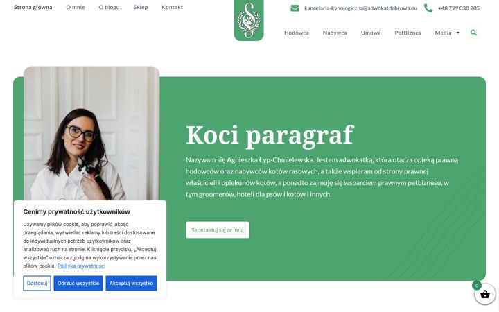 Screenshot of kociparagraf.pl