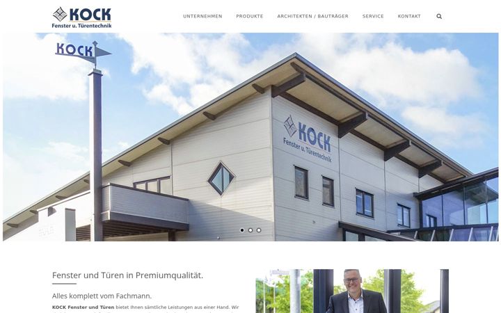 Screenshot of kock-fenster.de