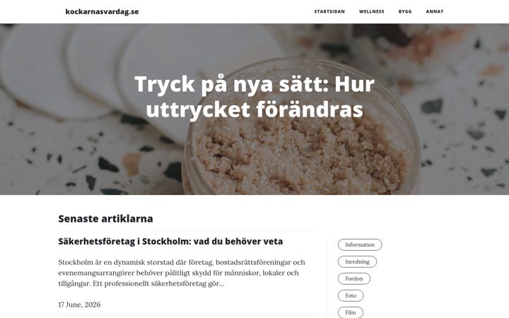 Screenshot of kockarnasvardag.se