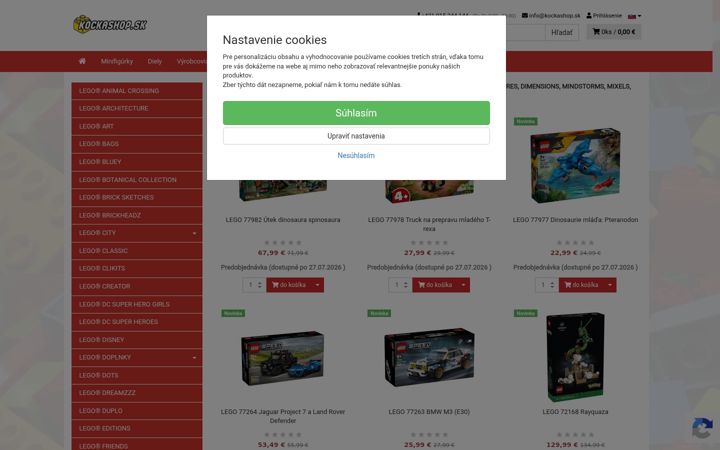 Screenshot of kockashop.sk