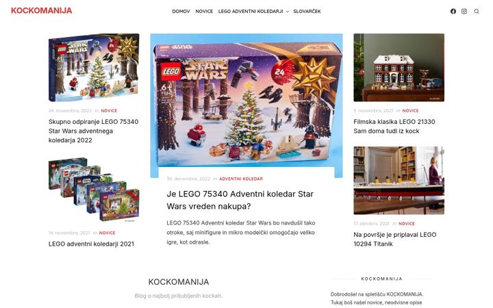 Screenshot of kockomanija.si