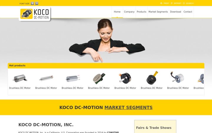 Screenshot of kocodcmotion.com
