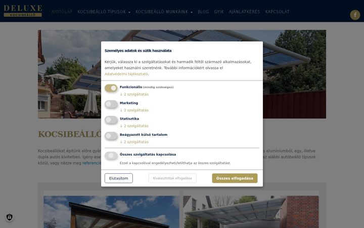 Screenshot of kocsibeallo.hu
