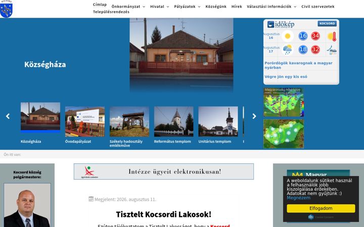 Screenshot of kocsord.hu