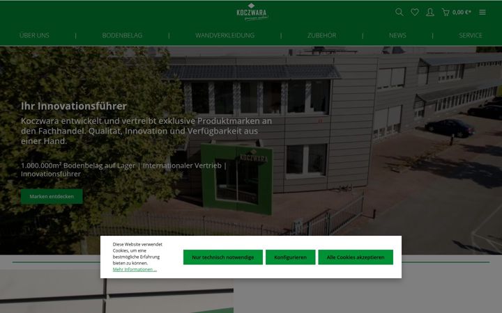 Screenshot of koczwara-vertrieb.de