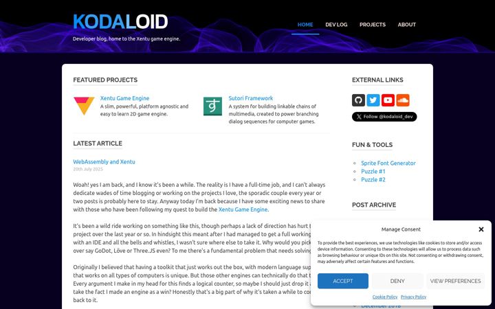 Screenshot of kodaloid.com