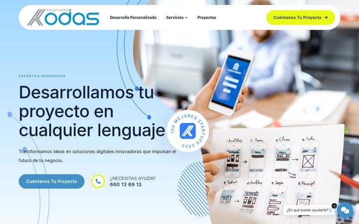 Screenshot of kodas.es