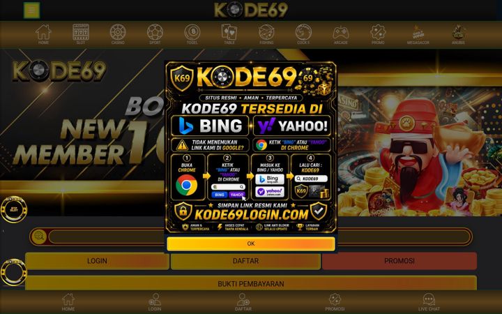 Screenshot of kode69a.site