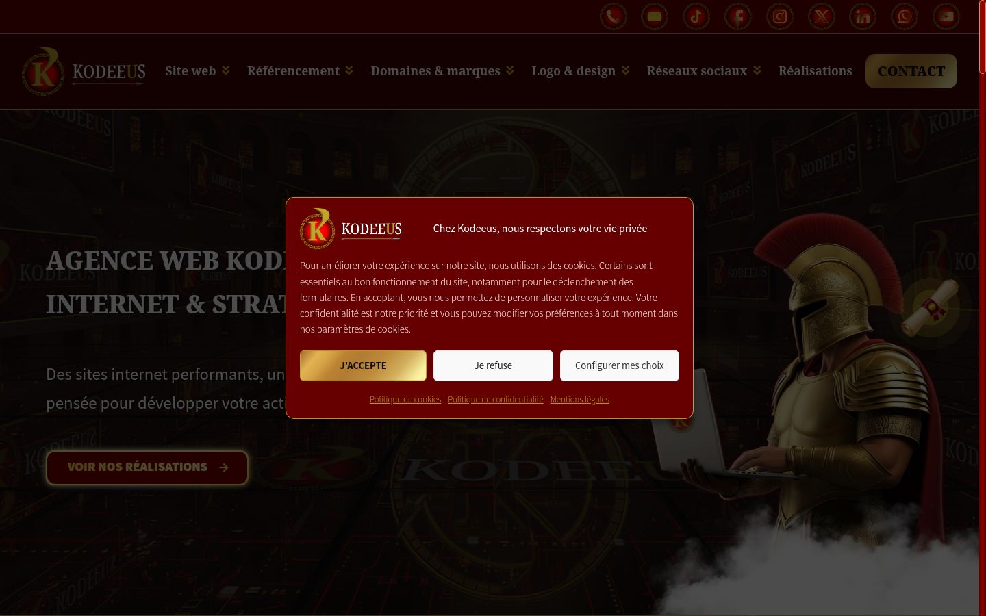 Screenshot van de toestemmingsbanner zoals getoond vóór enige interactie