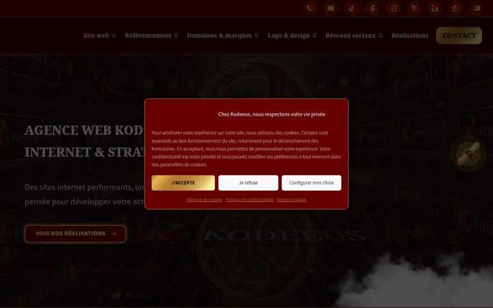 Screenshot of kodeeus.com