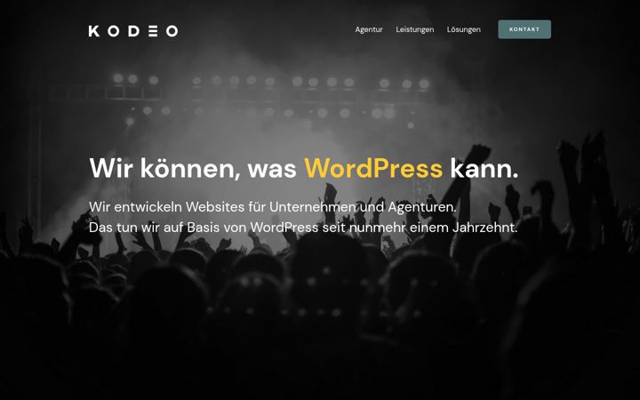 Screenshot of kodeo.de