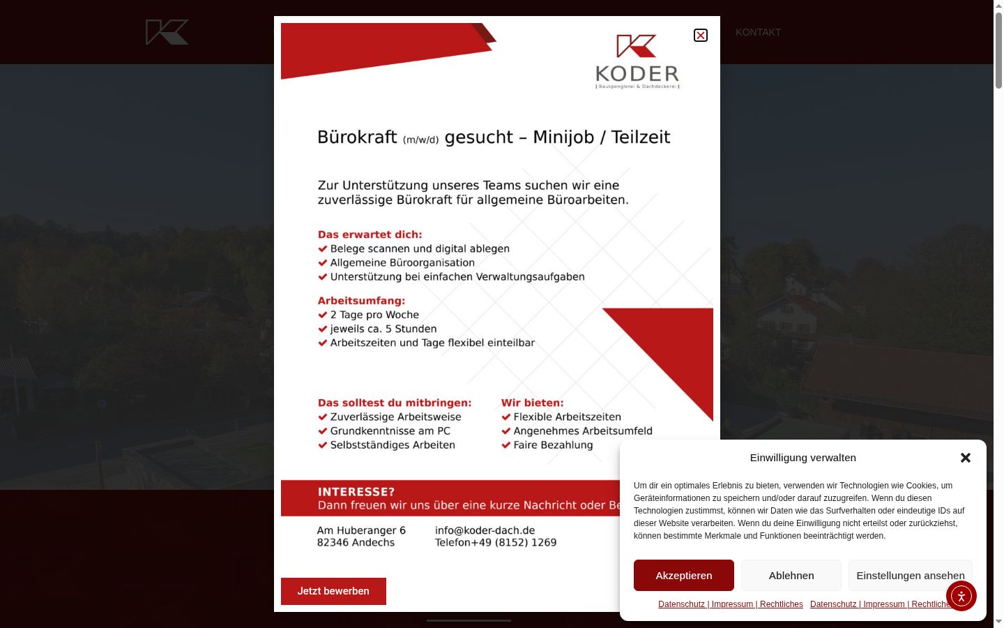 Screenshot tal-banner tal-kunsens muri qabel kwalunkwe interazzjoni