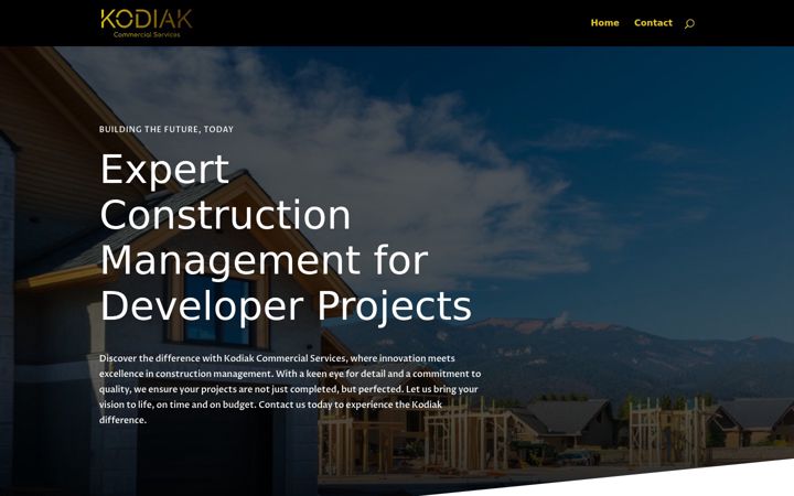 Screenshot of kodiakcommercial.com