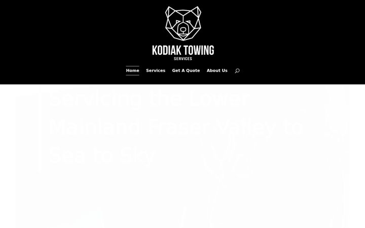 Screenshot of kodiaktowingservices.com