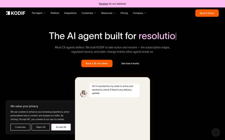 Screenshot of kodif.ai