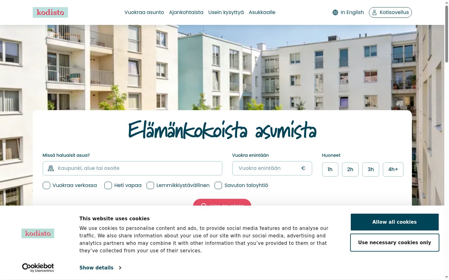 Captură de ecran a bannerului de consimțământ afișat înainte de orice interacțiune