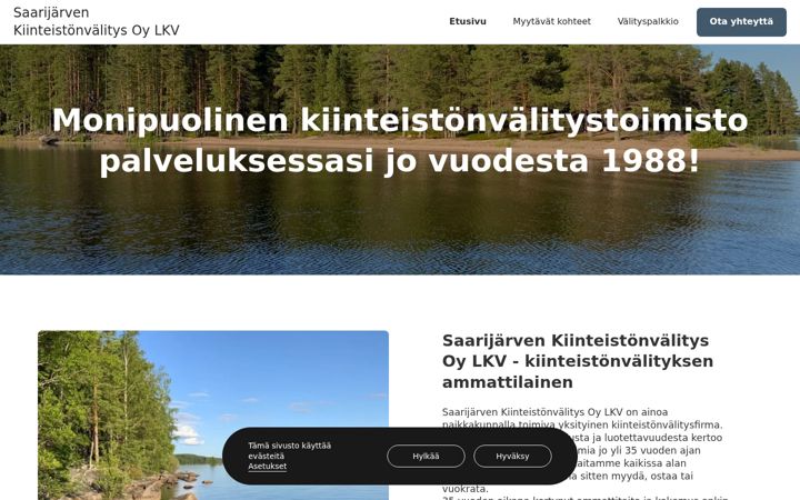 Screenshot of koditjatontit.fi