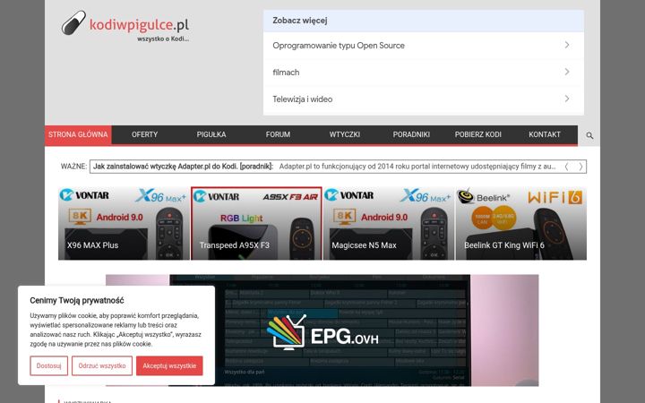 Screenshot of kodiwpigulce.pl