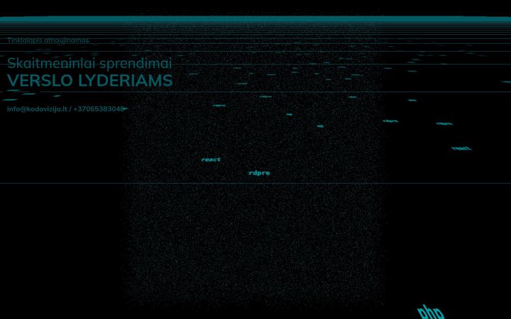 Screenshot of kodovizija.lt
