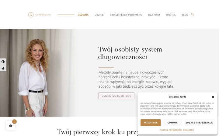 Screenshot of kodrownowagi.pl