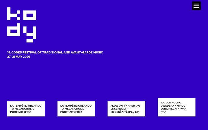 Screenshot of kody-festiwal.pl
