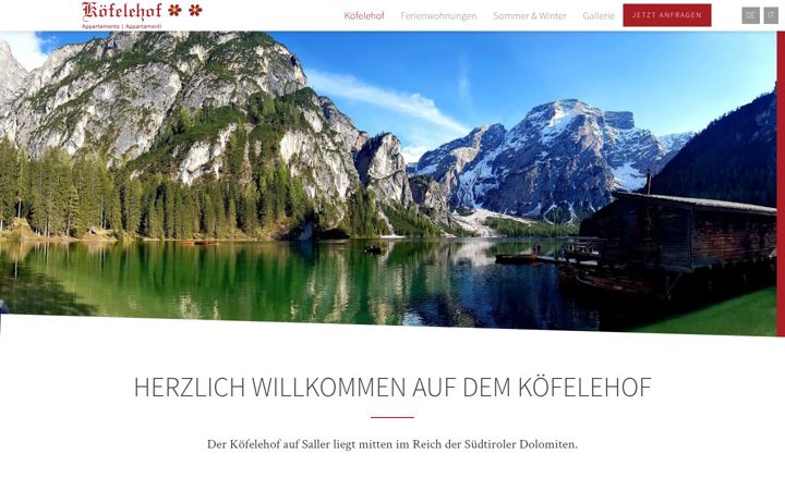 Screenshot of koefelehof.it