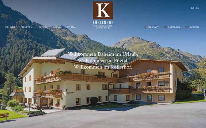 Screenshot of koeflerhof.com