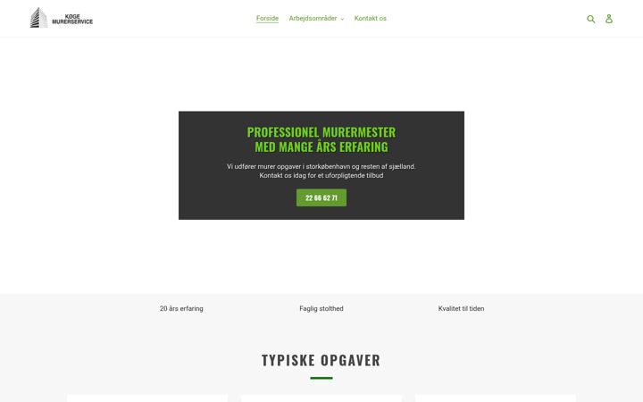 Screenshot of koegemurer.dk