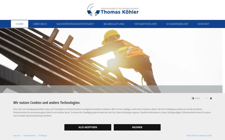 Screenshot of koehler-gutachter.de