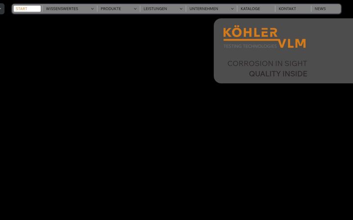 Screenshot of koehler-korrosion.de