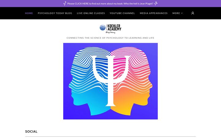 Screenshot of koehleracademy.com