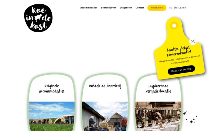 Screenshot of koeindekost.nl