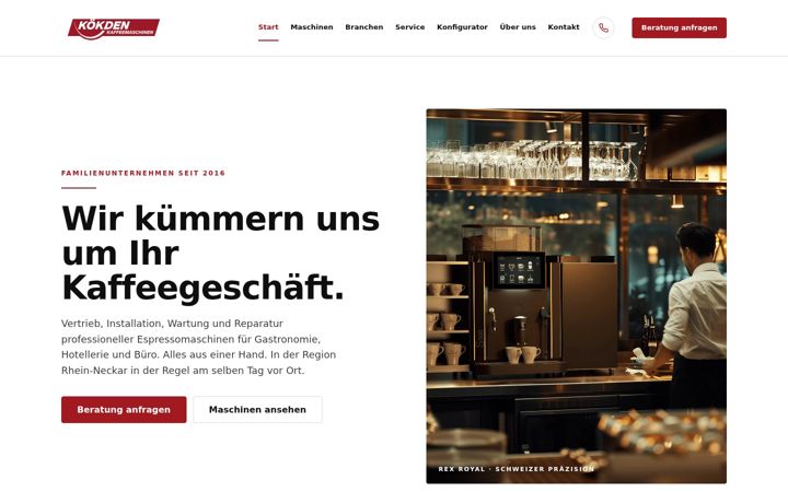 Screenshot of koekden.de