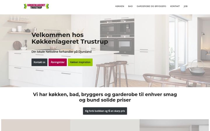 Screenshot of koekkenlageret.dk