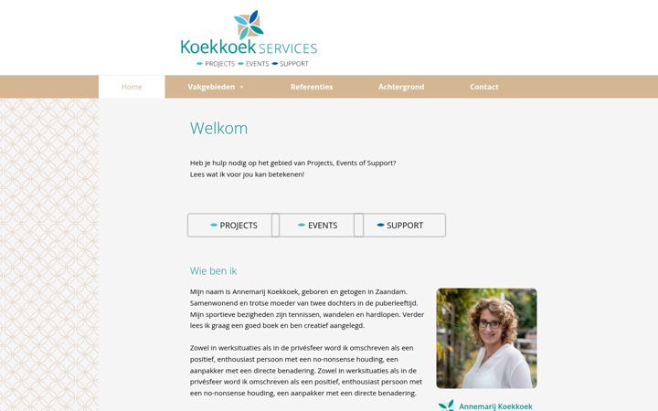 Screenshot of koekkoekservices.nl
