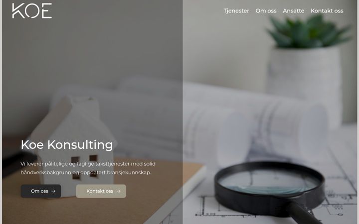 Screenshot of koekonsultingas.no
