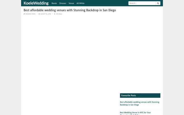 Screenshot of koelewedding.com