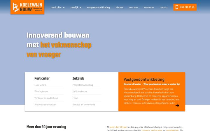 Screenshot of koelewijnbouw.nl