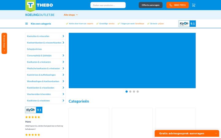 Screenshot of koelingoutlet.be