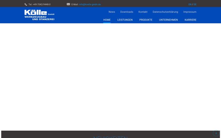 Screenshot of koelle-gmbh.de