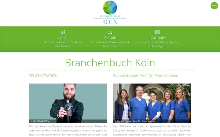 Screenshot of koeln-links.info