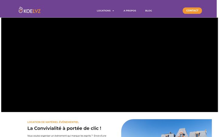 Kuvakaappaus sivustosta koelyz.fr