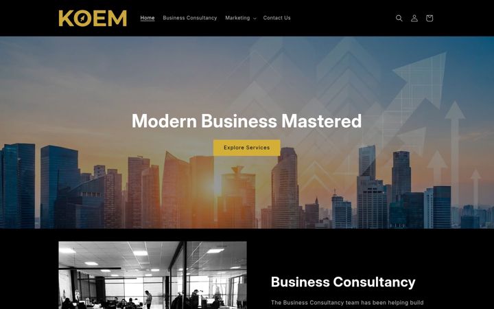 Screenshot of koem.co.uk