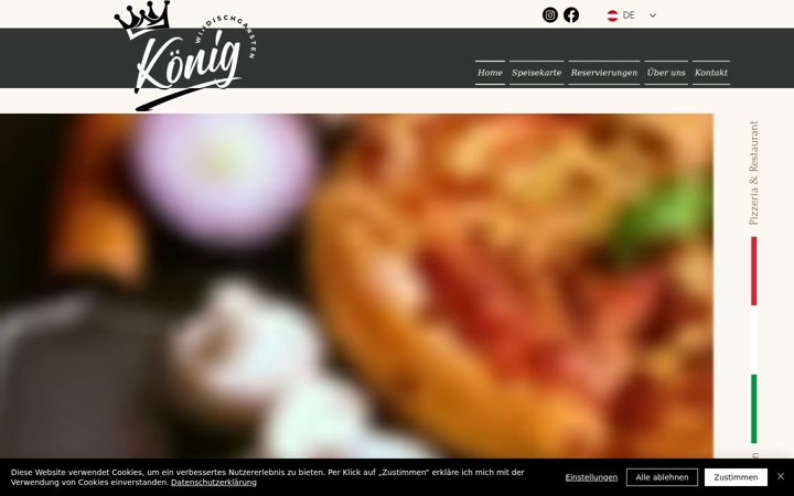 Zrzut ekranu koenig2pizza.at