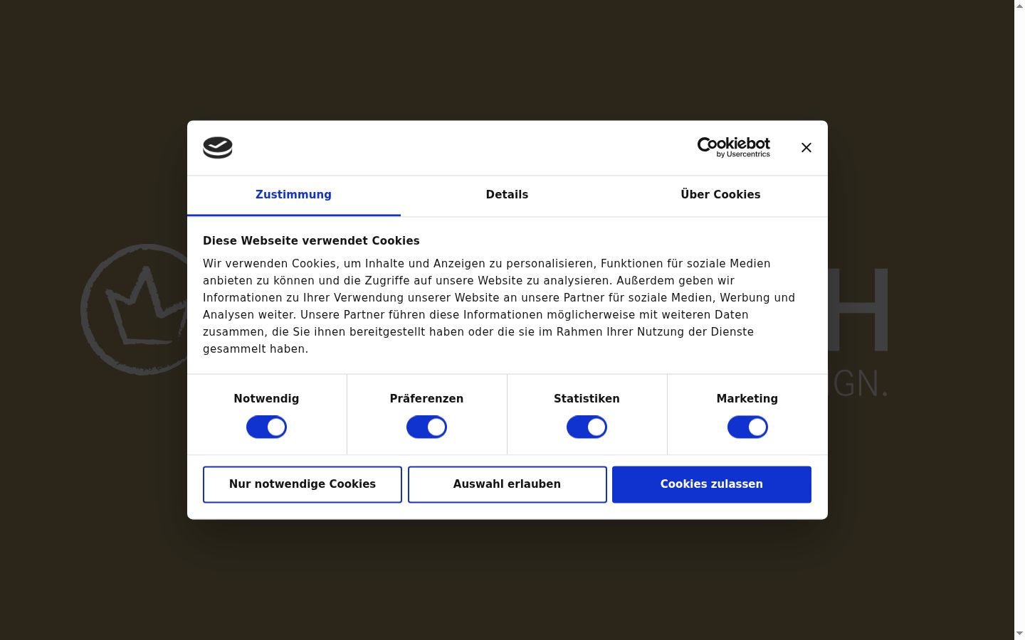 Sutikimo reklamjuostės, rodytos prieš bet kokią sąveiką, ekrano kopija