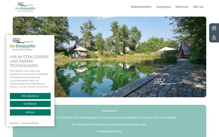 Screenshot of koenigsguetler.de