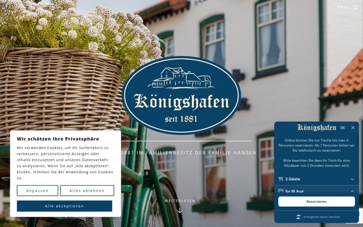 Screenshot of koenigshafen.de