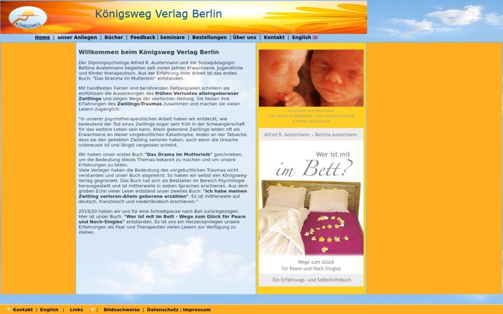 Screenshot of koenigsweg-verlag.de